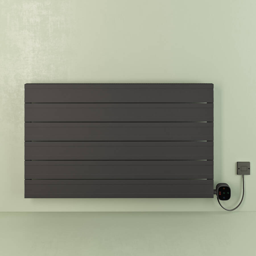 ANONNA Elektrikli Radyatör G:100 Cm Y:60,3 Cm EHT-DC Elektronik Termostat Antrasit - 1