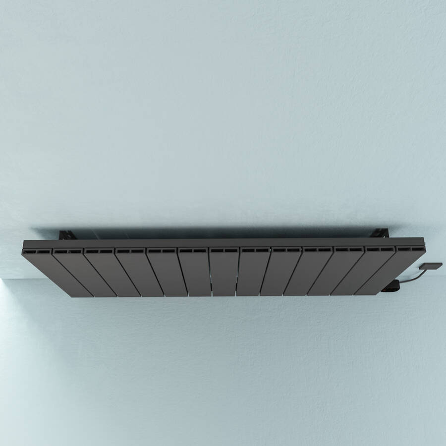 Draba Elektrikli Radyatör G:123 Cm Y:60 Cm EHT-AC Elektronik Termostat Antrasit - 2