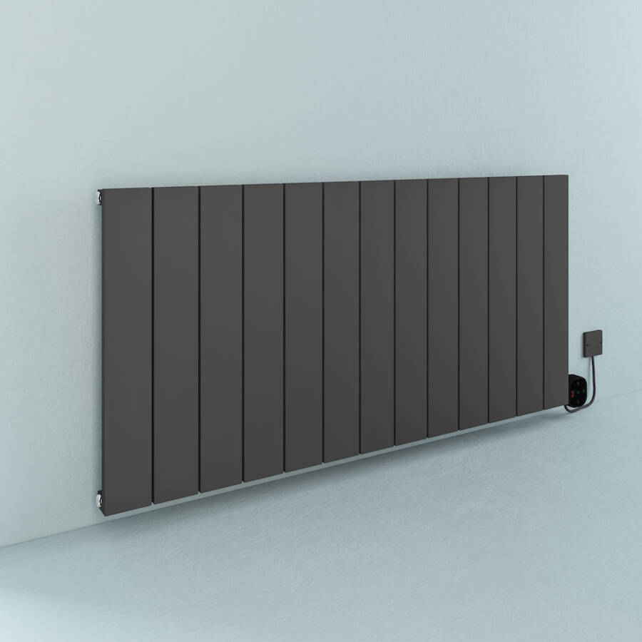 Draba Elektrikli Radyatör G:123 Cm Y:60 Cm EHT-AC Elektronik Termostat Antrasit - 3