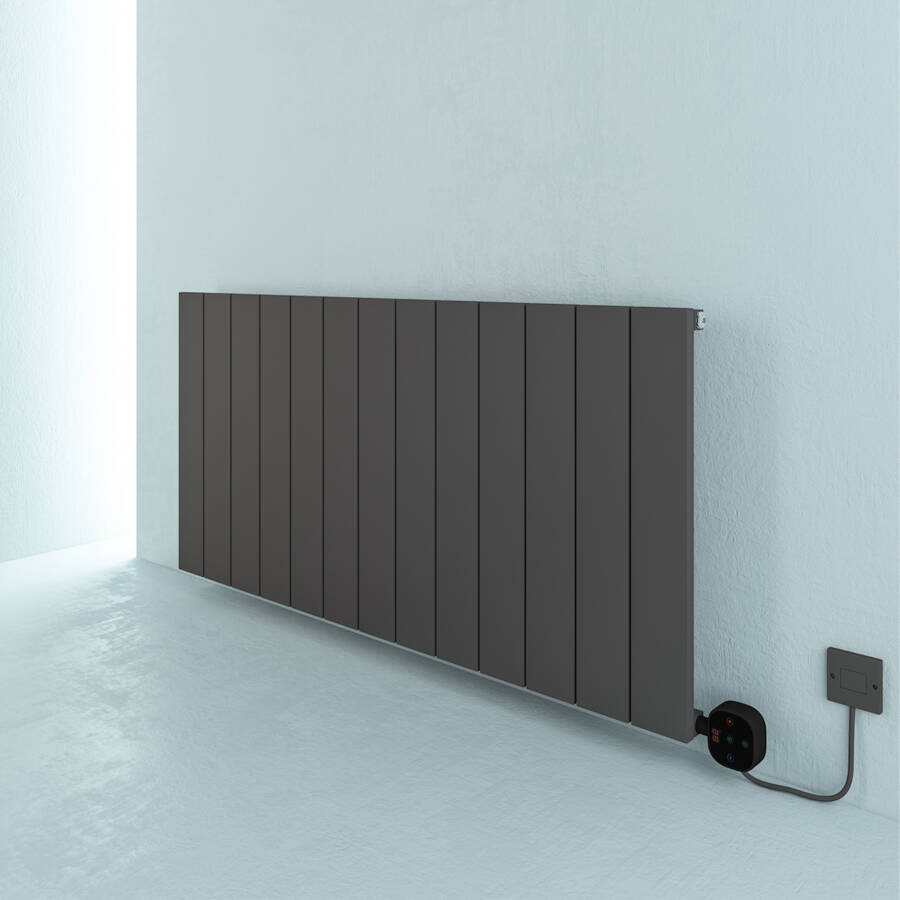 Draba Elektrikli Radyatör G:123 Cm Y:60 Cm EHT-AC Elektronik Termostat Antrasit - 5