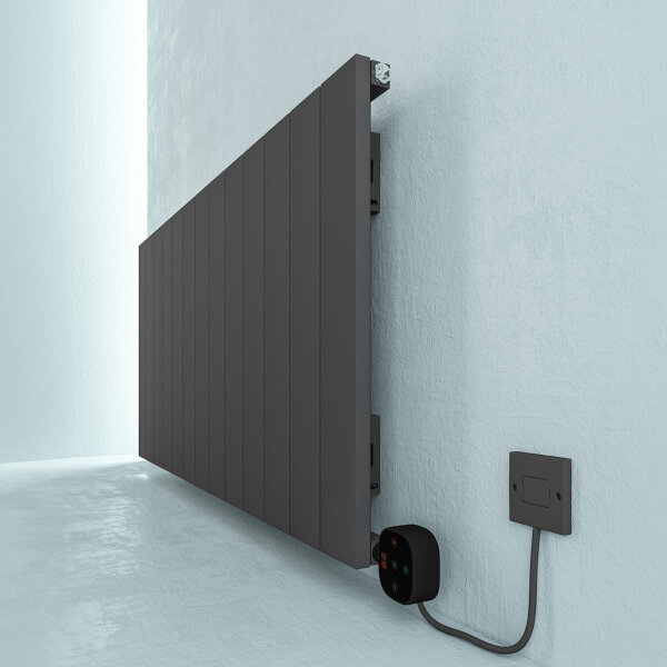 Draba Elektrikli Radyatör G:123 Cm Y:60 Cm EHT-AC Elektronik Termostat Antrasit - 7