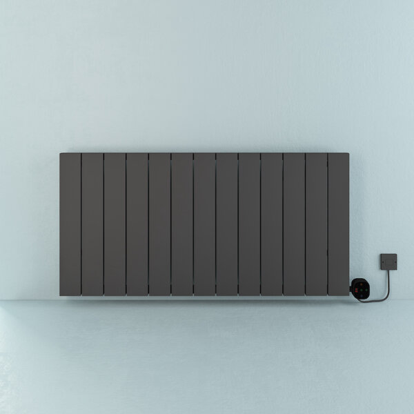 Draba Elektrikli Radyatör G:123 Cm Y:60 Cm EHT-AC Elektronik Termostat Antrasit - DRAD