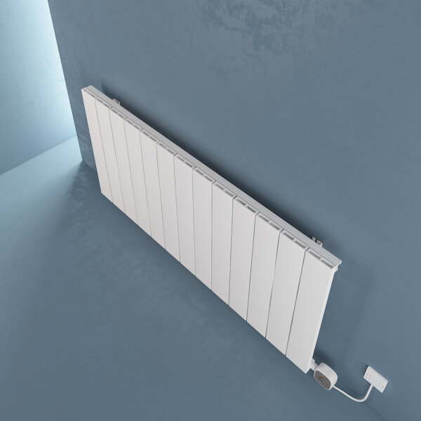 Draba Elektrikli Radyatör G:123 Cm Y:60 Cm EHT-AC Elektronik Termostat Beyaz - 6