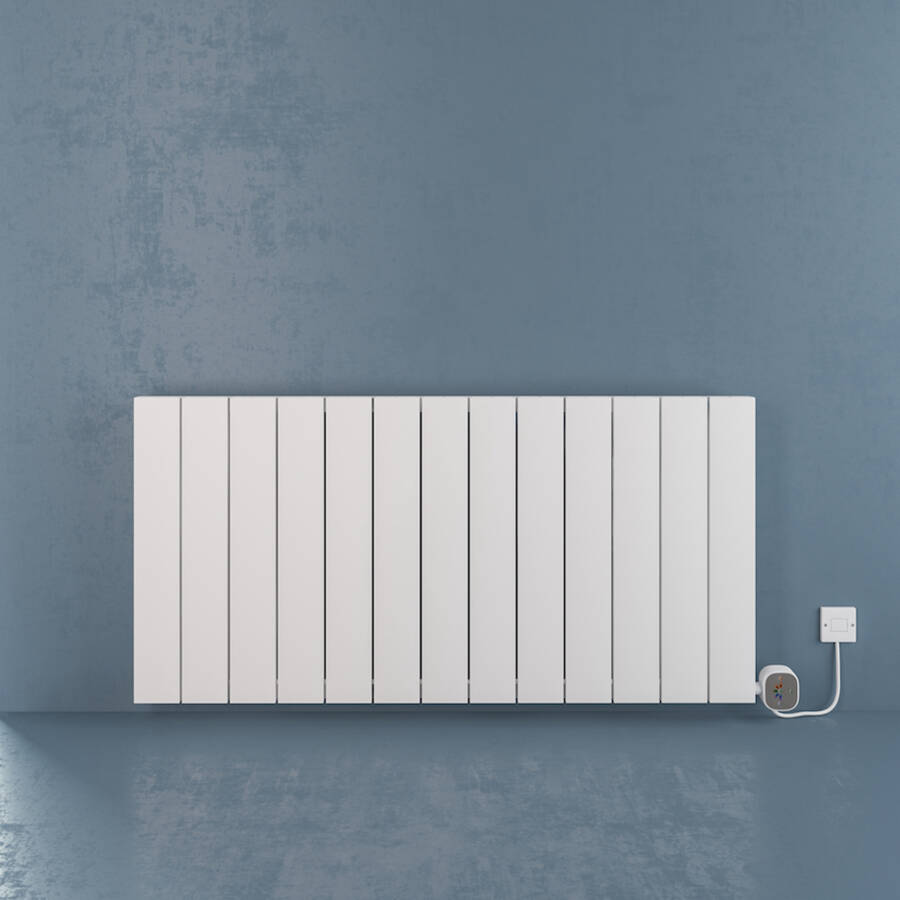 Draba Elektrikli Radyatör G:123 Cm Y:60 Cm EHT-AC Elektronik Termostat Beyaz - 1