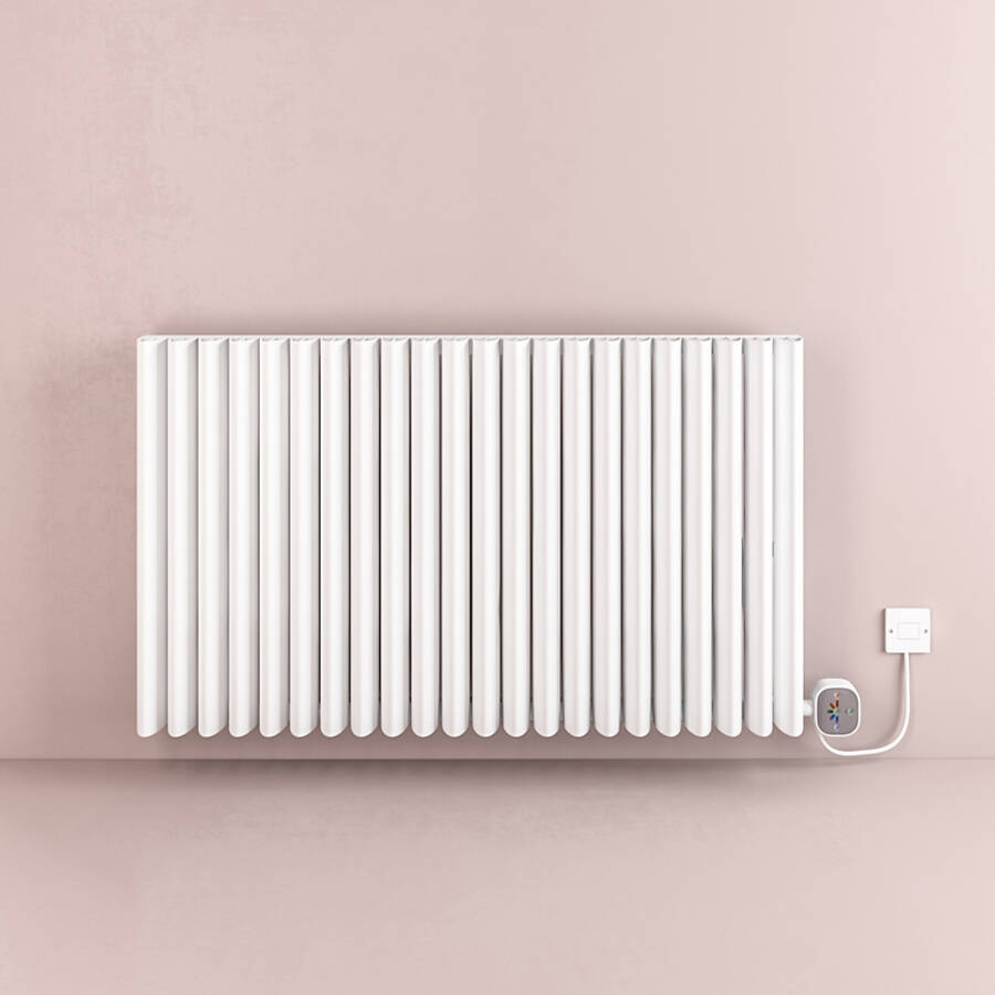 RUBUS Elektrikli Radyatör G:104 Cm Y:60 Cm EHT-AC Elektronik Termostat Beyaz - 1