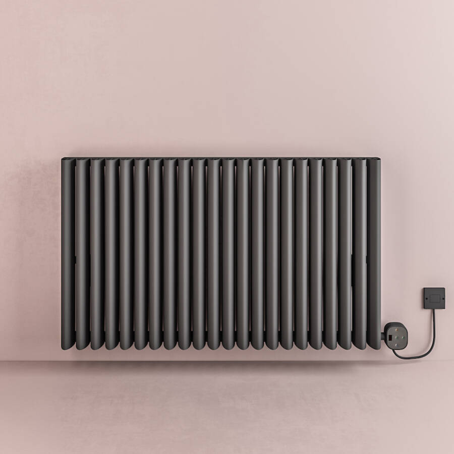 RUBUS Elektrikli Radyatör G:104 Cm Y:60 Cm EHT-DC Elektronik Termostat Antrasit - 1